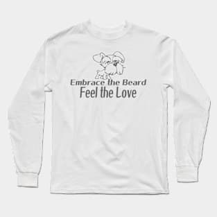 Bearded Love: Schnauzer Edition Long Sleeve T-Shirt